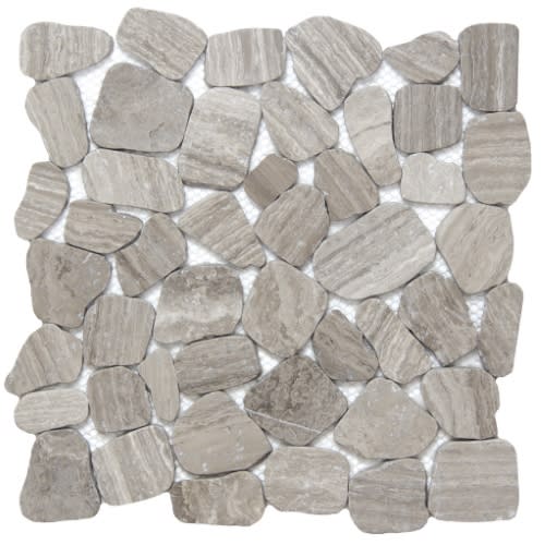 Emser Tile Cultura Autumn 12'' X 12'' Pebble On Mesh Natural Stone