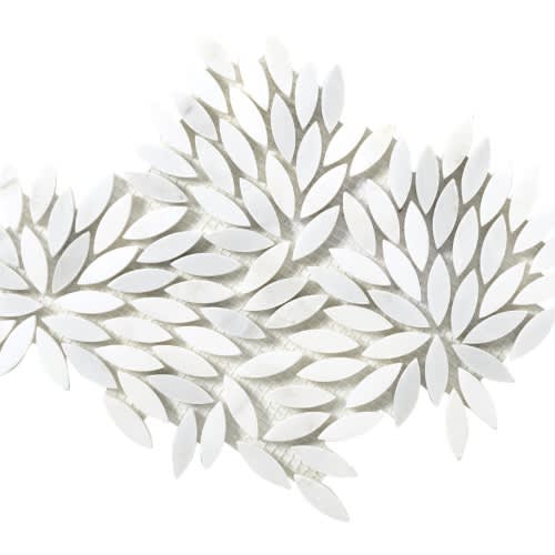 Winter Frost Leaf Mosaic - Mesh Mosaic