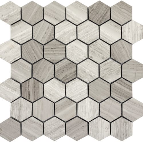 Metro by Emser Tile - Gray - Hexagon Large Honed