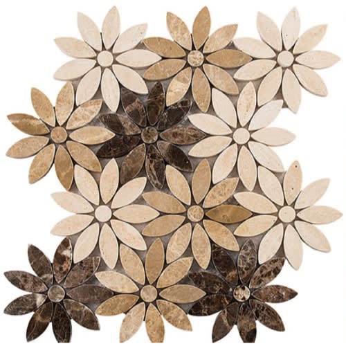 Bouquette Collection by Glazzio Tiles - Chestnut Blossoms