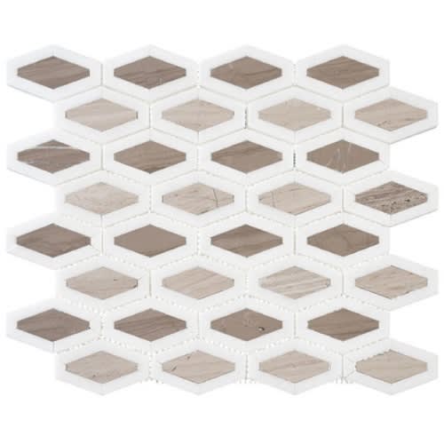 Garden Party Collection by Glazzio Tiles - Espresso Tan