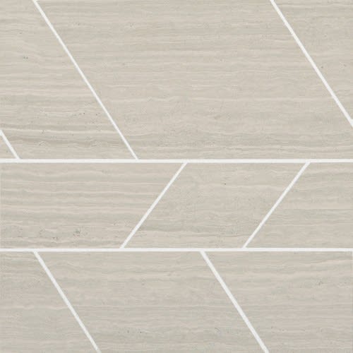 Limestone Collection by Dal Tile - Chenille White  Modern Linear Honed