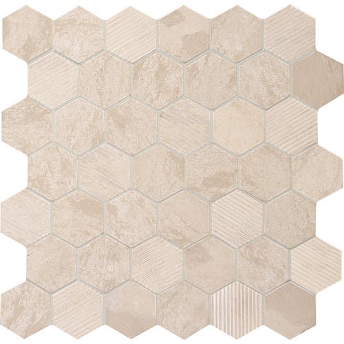 Limestone Collection Adour Creme 12X24 Hexagon L341