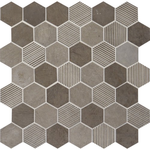 Moselle Gris Hexagon