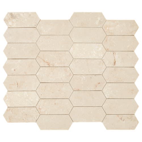 Marble Collection by Dal Tile - Latte Elongated Hex