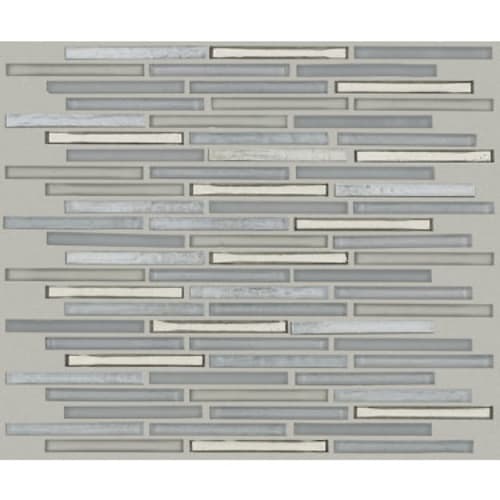 Molten Linear Glass by Shaw Industries - Pewter