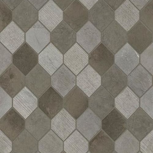 Boca Stretch Hex by Shaw Industries - Foussana Gray