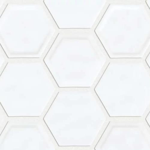 Geoscapes Hexagon by Shaw Industries - White