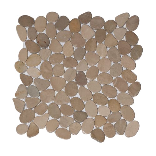Tile Stone Mini Mini Wave Tile Tan - Sealed by Zen Paradise in Phoenix, AZ - The ...