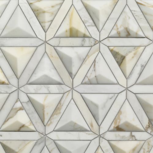 Dimensional - Duomo Marble by Artistic Tile - Calacatta Gold