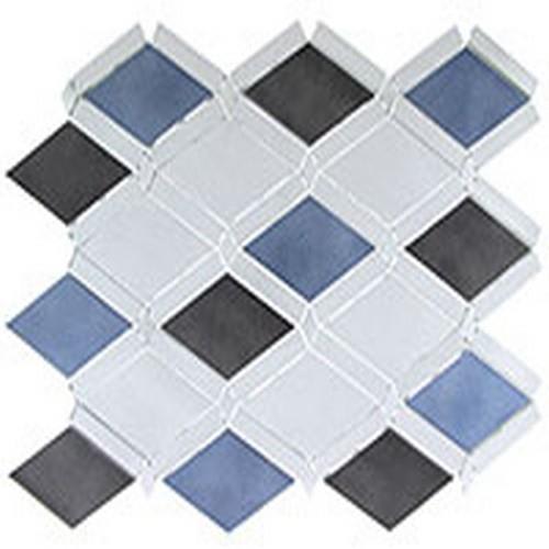 Falling Star by Glazzio Tiles - Sleek Ceylon Aluminum Mix 2 1/8X3 5/8