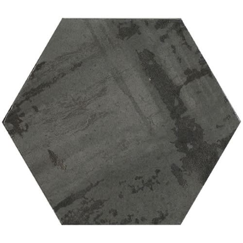 Princeton Glaze by Glazzio Tiles - Nero Night Hexagon Porcelain