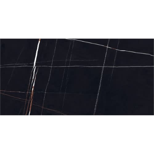 Sahara Noir by Glazzio Tiles - Black Polished