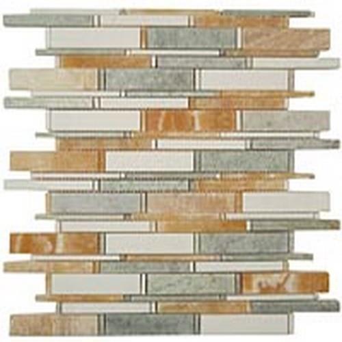 Honey Onyx-Ming Green-Thassos White 4"Xrandom Bricks