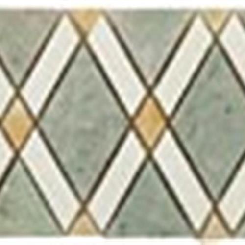 Ming Green Light-Thassos White-Honey Onyx Listello
