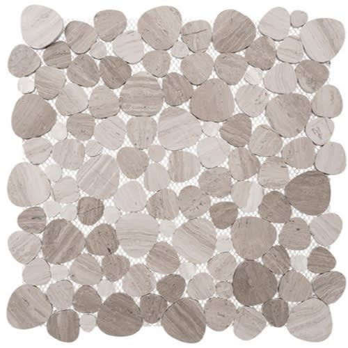 Holy Trail Pebble by Glazzio Tiles - Nahal Yarkon Random Sizes