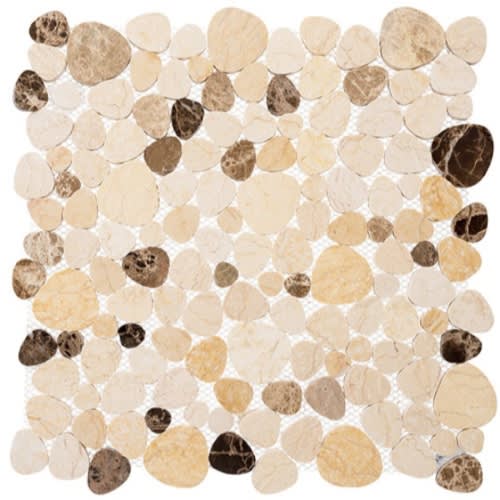 Holy Trail Pebble by Glazzio Tiles - Mount Zion Random Sizes