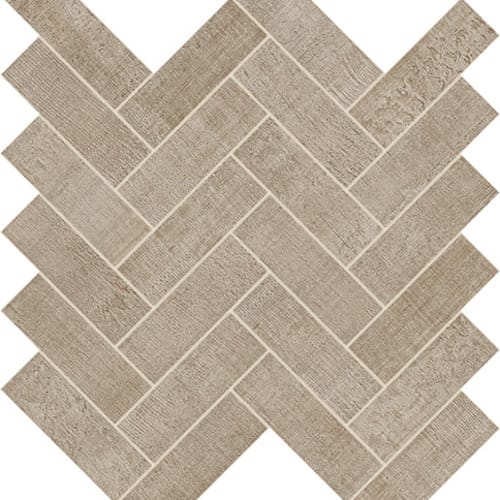 Taupe Herringbone Mosaic