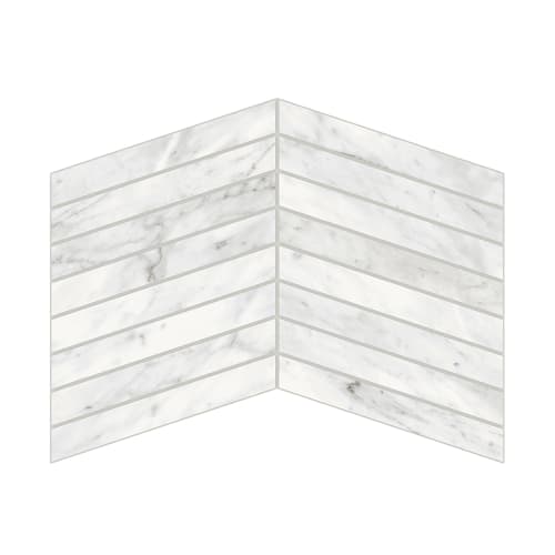 Carrara Classic Chevron Mosaic