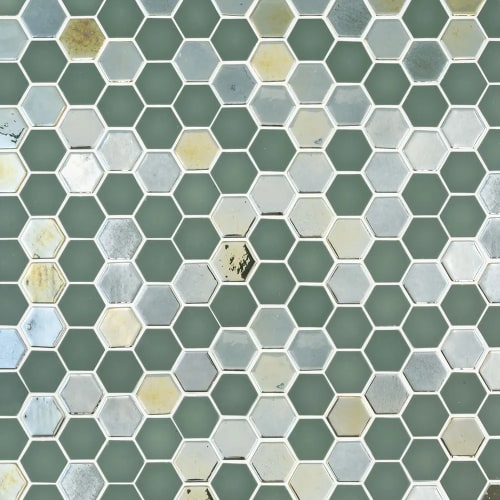 Brill Hexagon Mosaic by Jeffrey Court - Olive