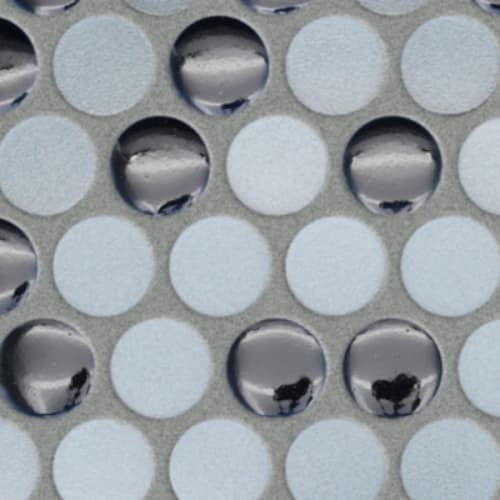 Navy - Penny Round Mosaic