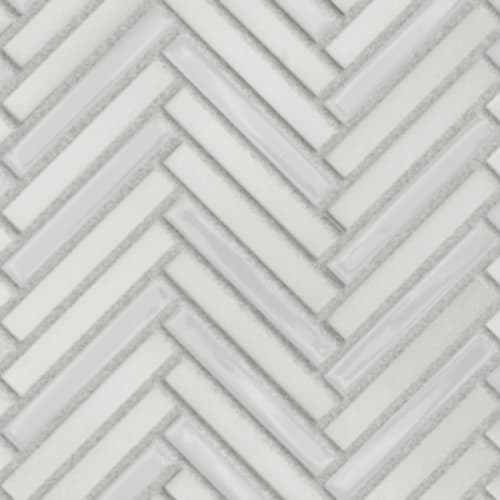 Pewter - Herringbone Mosaic
