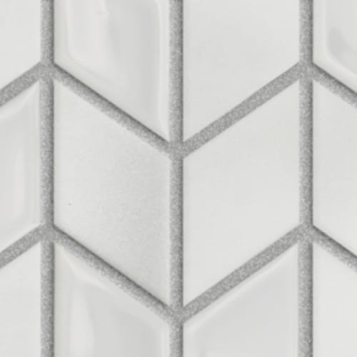 White - Chevron Mosaic