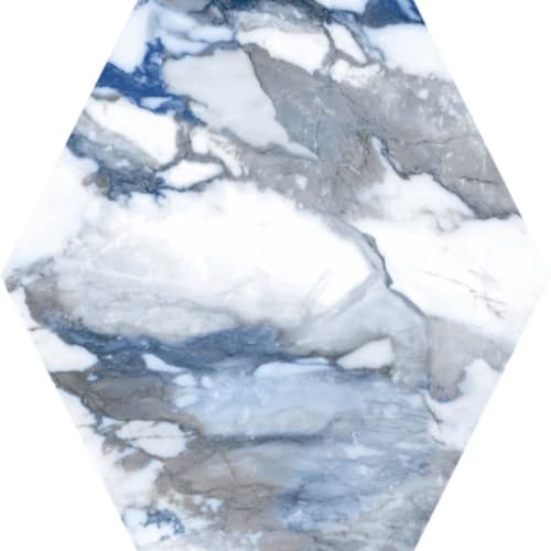 Crash Blue Natural Hexagon