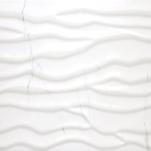 Statuario Wave Glossy Rect. 12X36