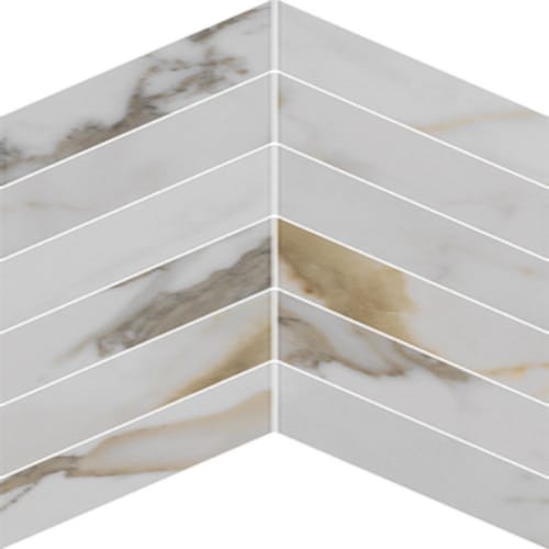 Imperial Gold Calacatta Polished Chevron