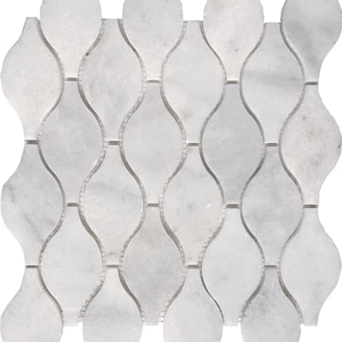 Carrara Polished Drops Mosaic