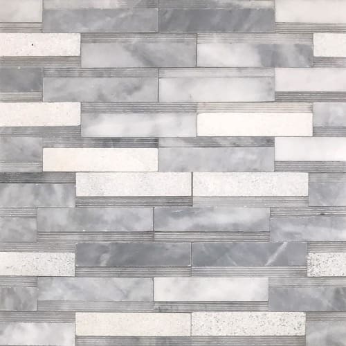 Deep Blue Irregular Multi Finish Mosaic