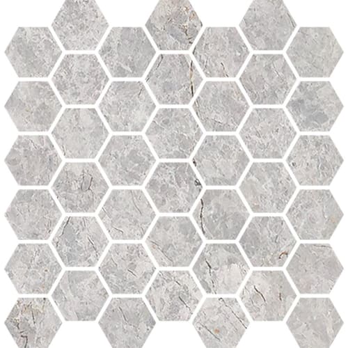 Brushed 2" Hexagon