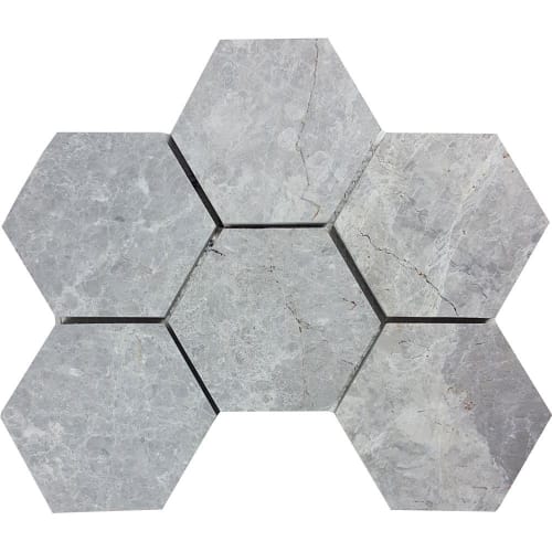 Brushed 4" Hexagon