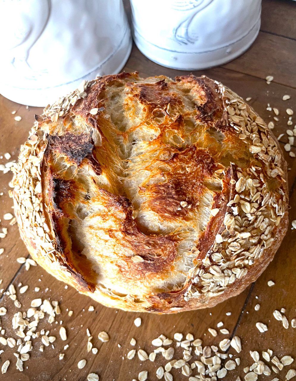 Honey Oat Sourdough Loaf