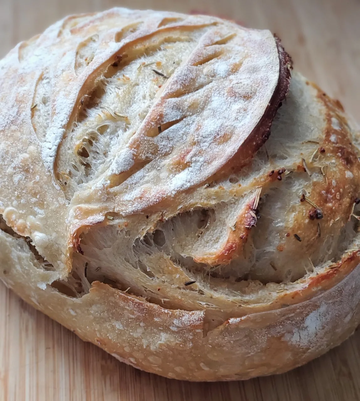 Sourdough Artisan Bread - Garlic & Rosemary