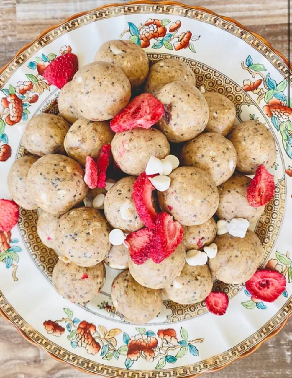 Strawberry Cheesecake protein bites dozen