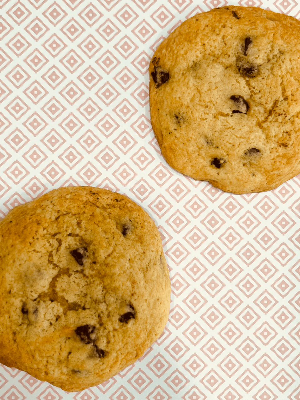 Large sourdough chocolate chip cookie