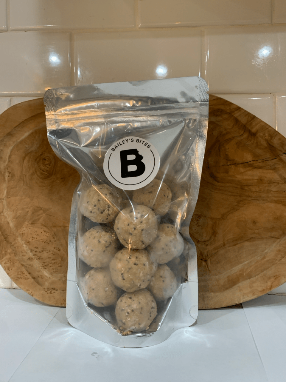 Keto peanut butter and chocolate chip protein bit