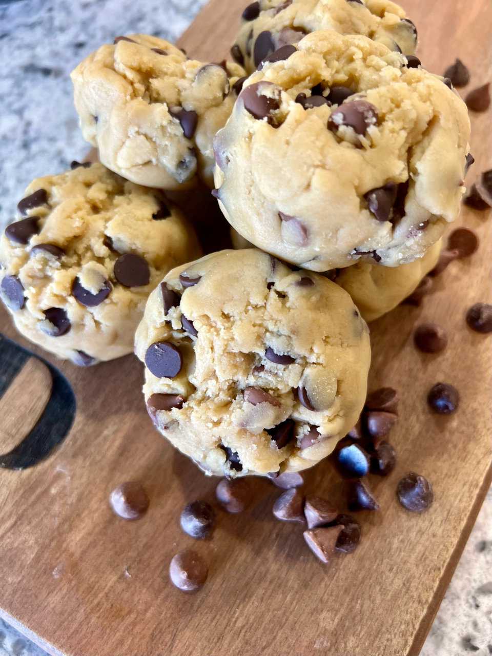 4 Jumbo CC Cookie Dough Balls