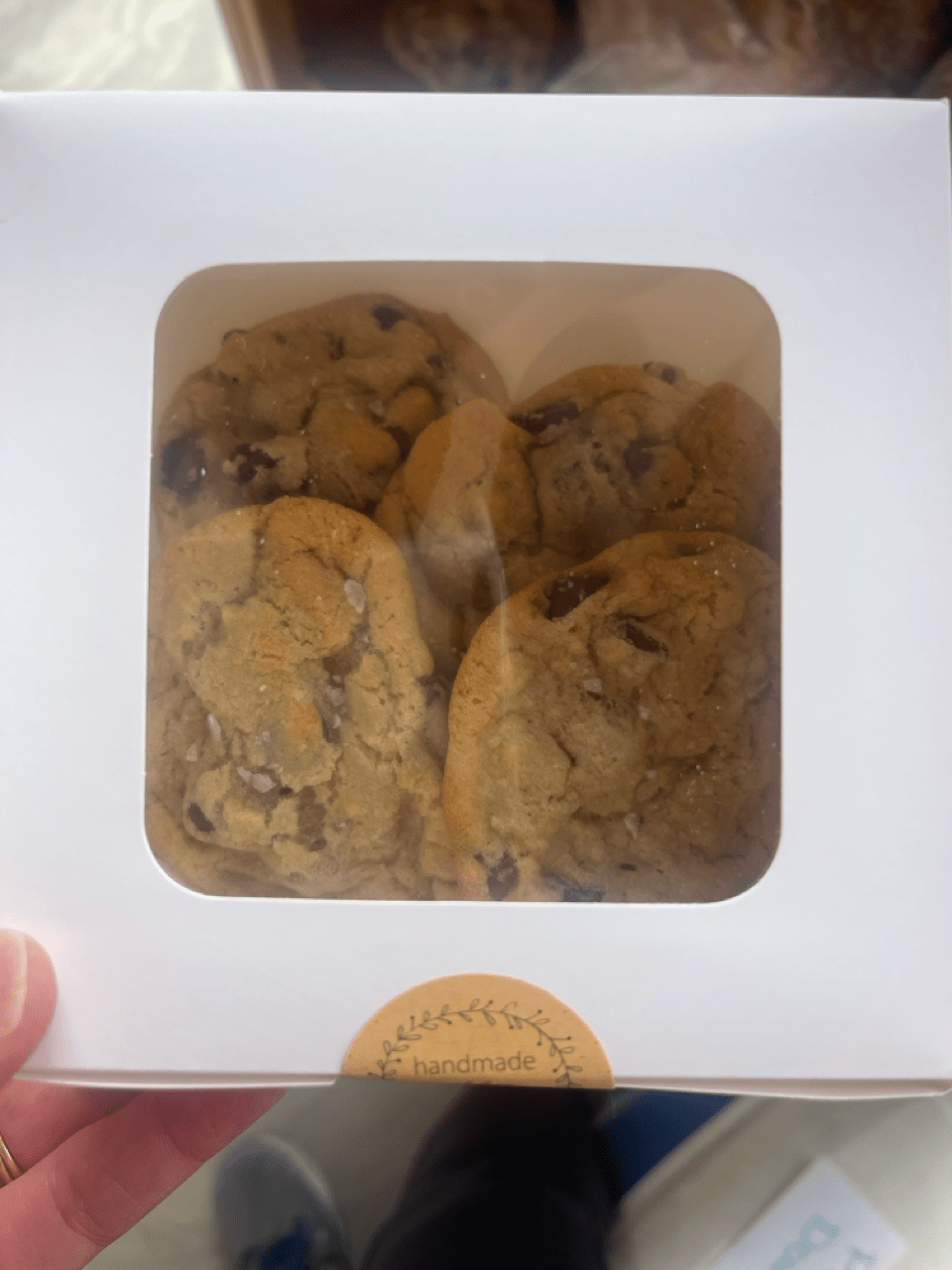 Salted Chocolate Chip cookies (4 count)