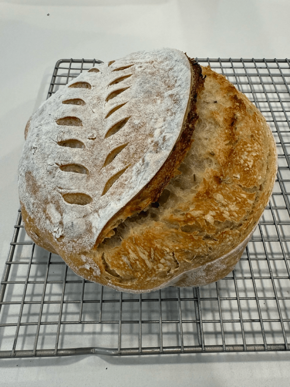 Garlic & Rosemary Sourdough Loaf
