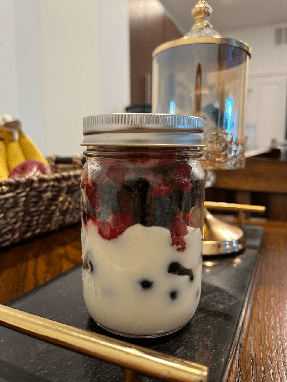 Berries with yogurt