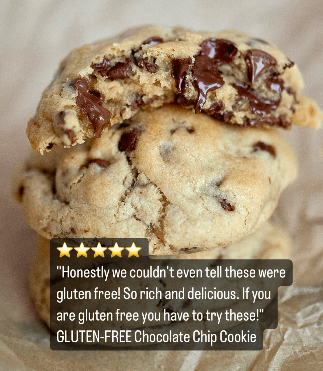 Gluten-Free Chocolate Chip Cookies (4 count)
