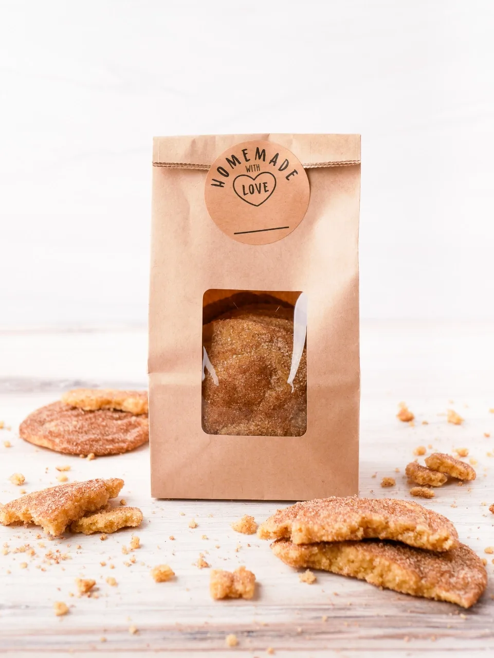 Warmly Spiced Snickerdoodles: 12 count