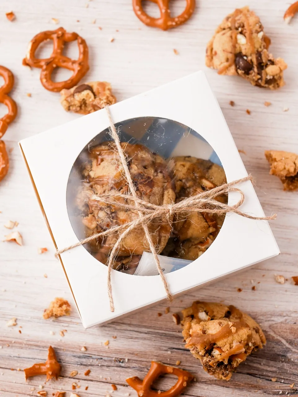 Caramel Toffee Pretzel Chippers: 2 count