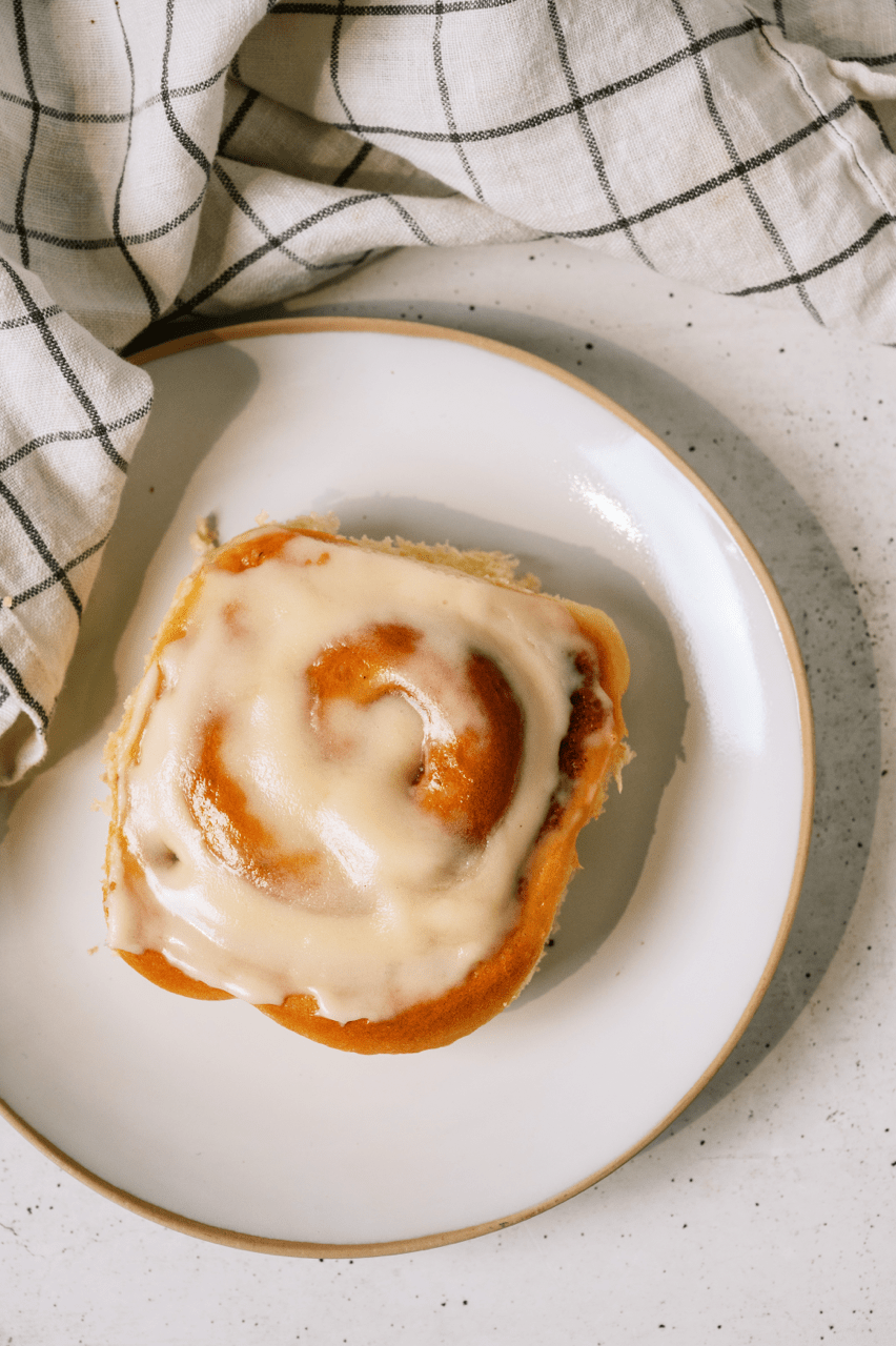 Individual cinnamon roll
