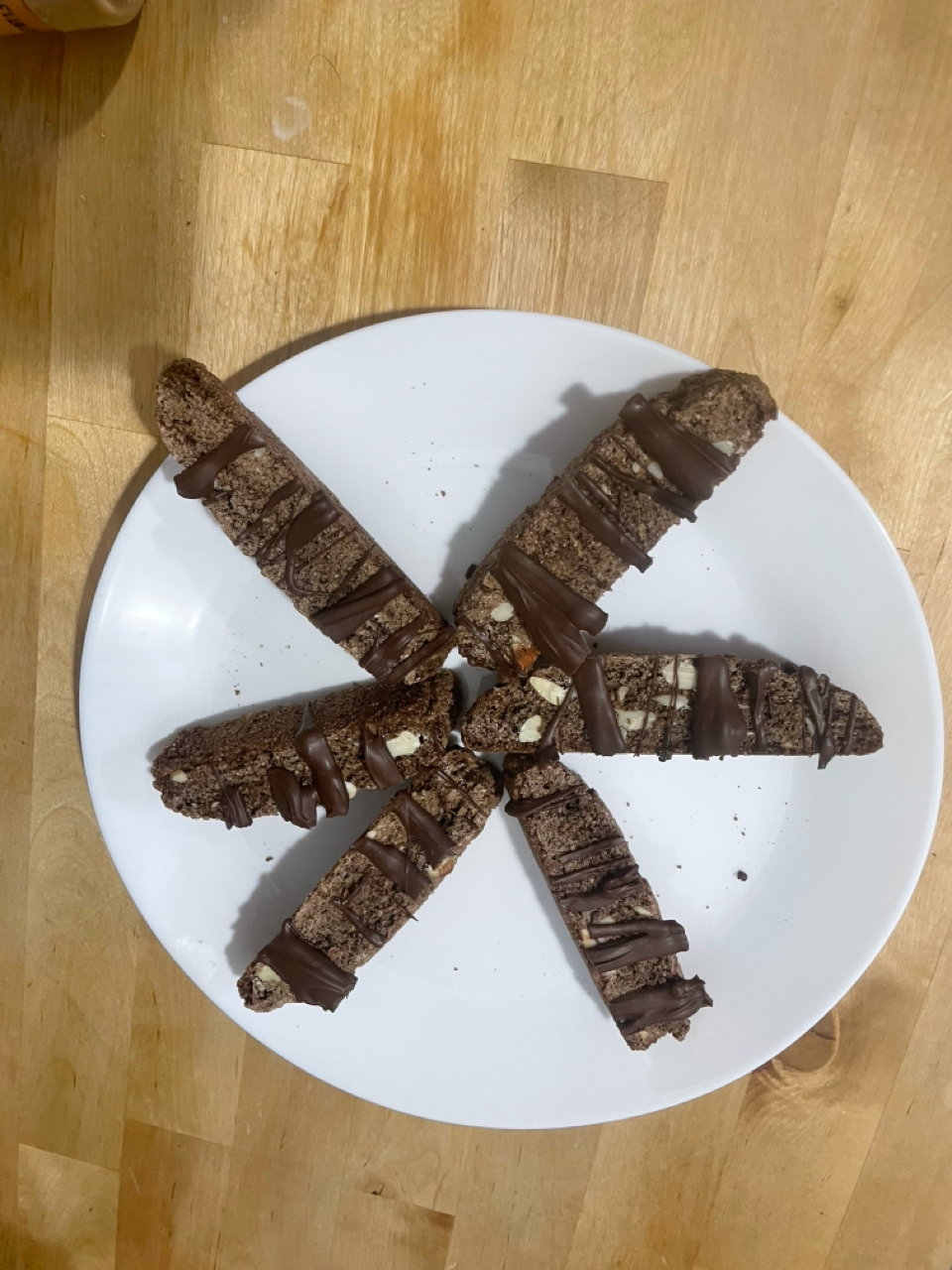 Chocolate almond biscotti (6 count)