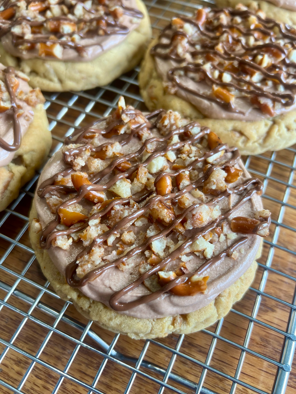 Pretzel Nutella Cookies