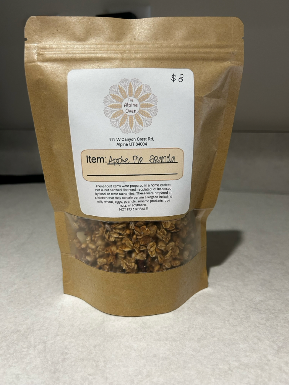 Apple Pie Sourdough Granola